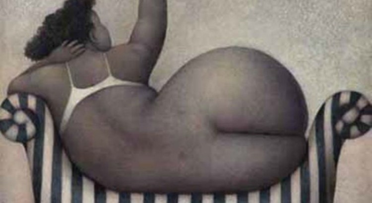 Jeanne Lorioz, fat woman, art